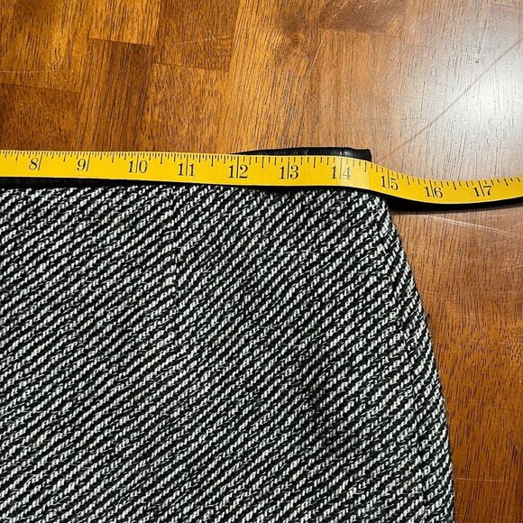 Calvin Klein Tweed Wool Blend Pencil Skirt Womens 4 Professional Punk Streetwear - Picture 10 of 12